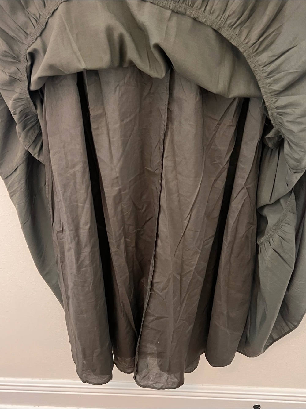 Haven Well Within Tiered Midi Dress — Olive Green — Size M — NWT - Picture 8 of 10